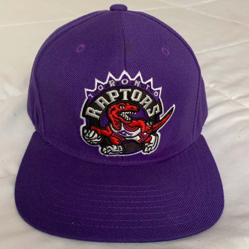 Mens One Size Purple Toronto Raptors SnapBack by Mitchell & Ness EUC No Flaws
